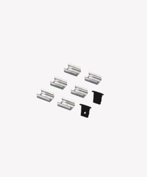 Kit perfil Nano embutir - Preto
