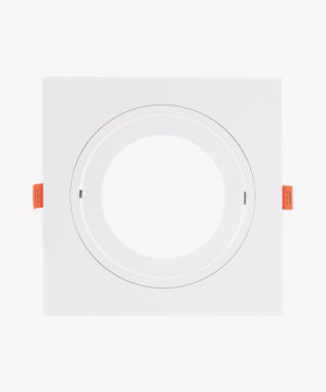 Spot plano embutido direcionável PAR30 quadrado branco