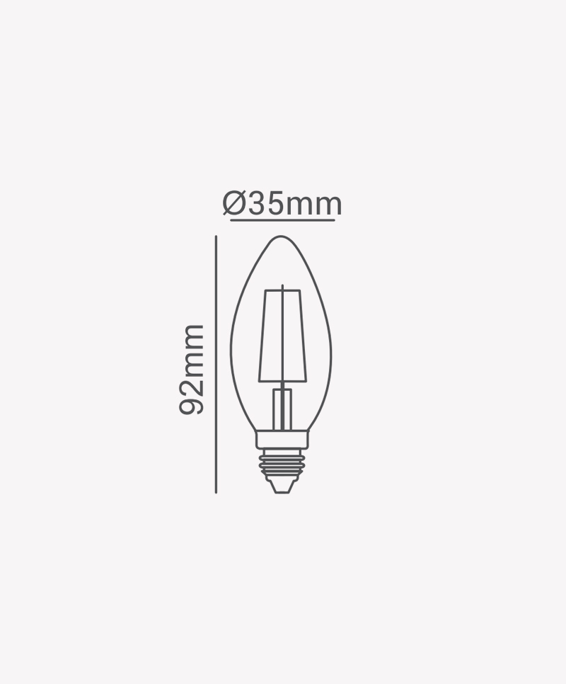 Vela-filamento-4W-E27